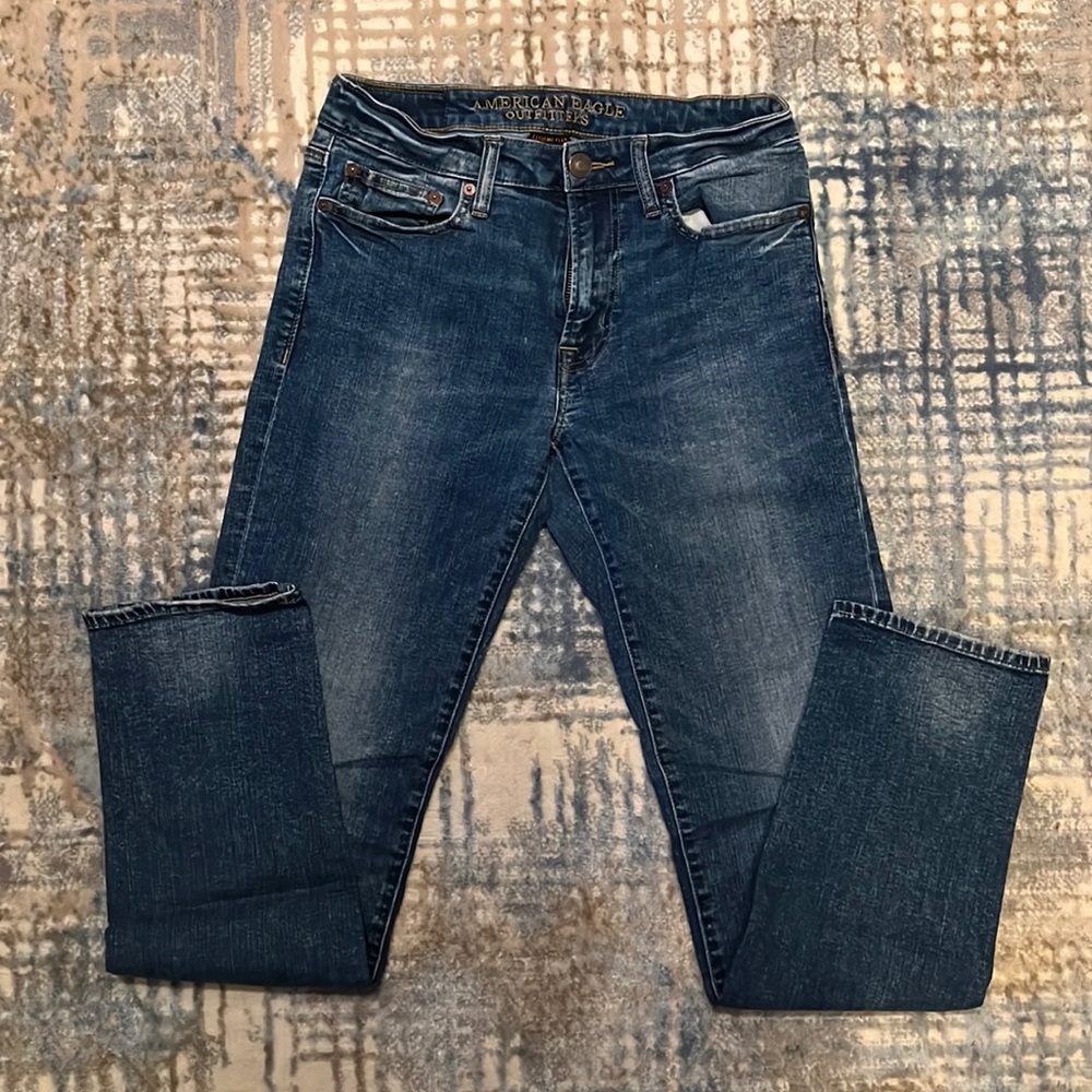 American Eagle Jeans Slim Straight 29x32 Extreme Flex light blue